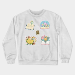 Book with flowers - Green Edition Bookish Pack Crewneck Sweatshirt